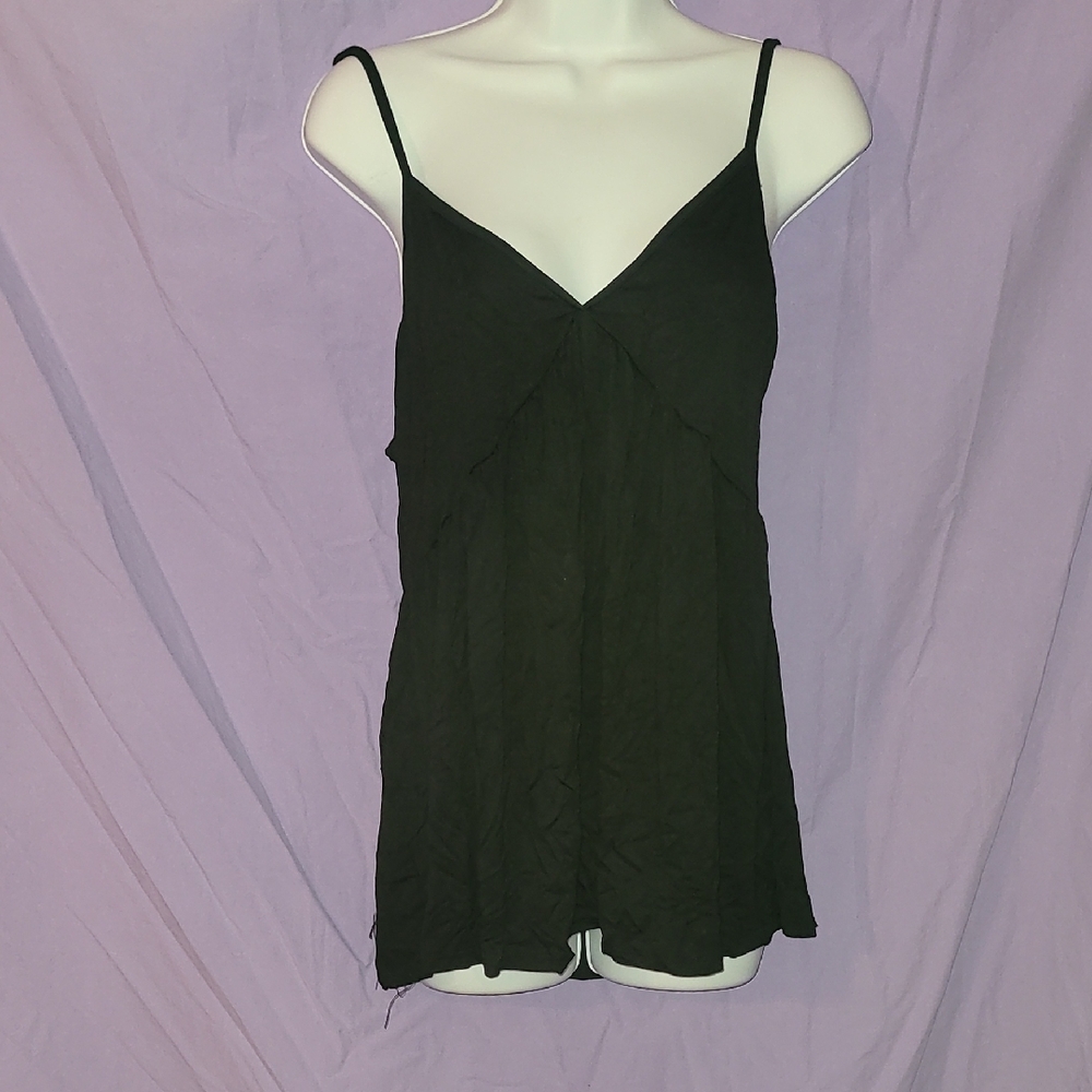 Celeste Black V-Neck Spaghetti-Strap Camisole